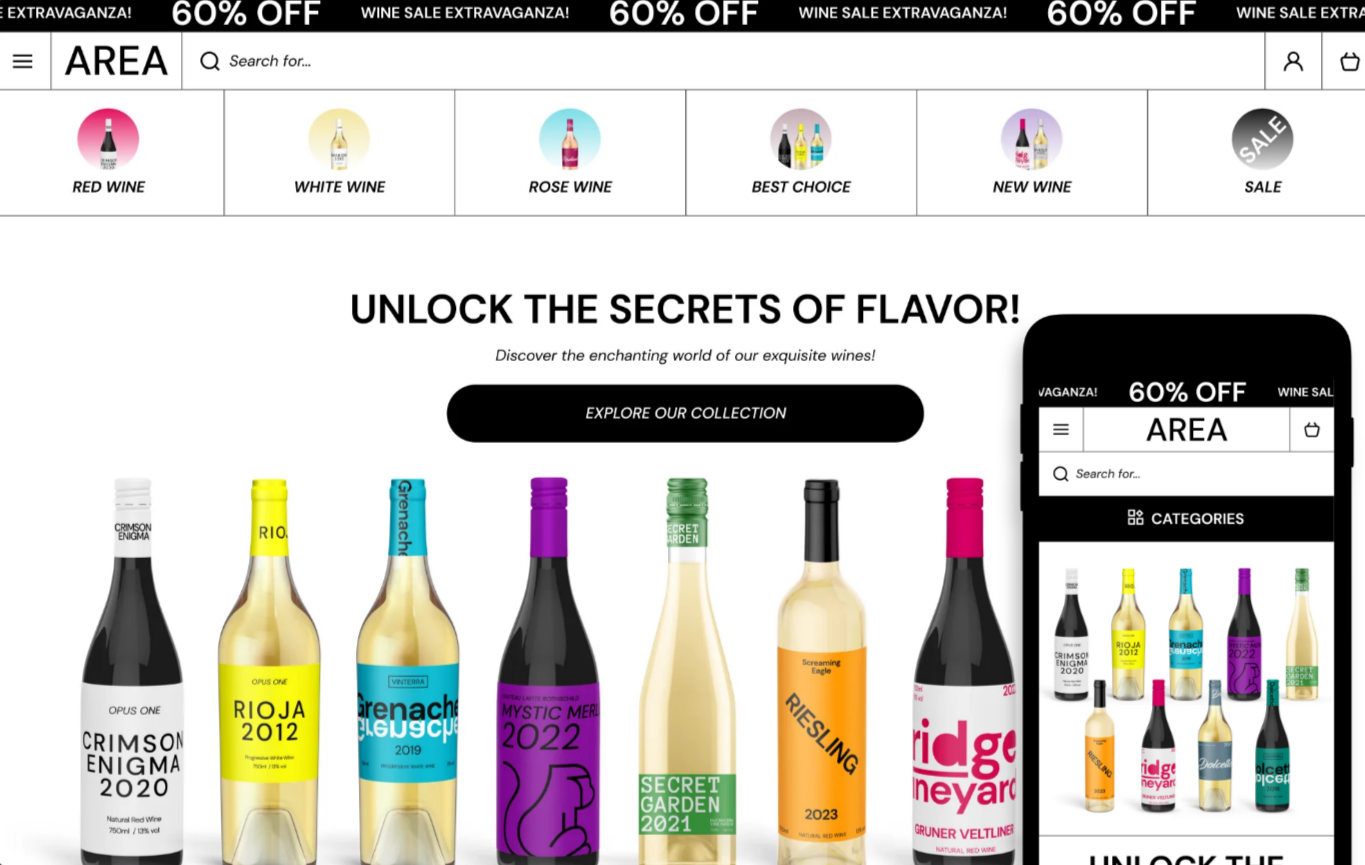 Area is a Shopify theme that stands out with a clean, modern design that is both user-friendly and visually appealing.